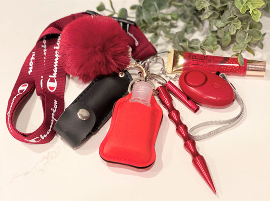 CHP Self Defense Keychain - Burgundy