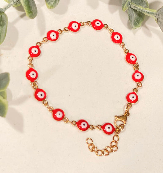 Red - Evil eye bracelet