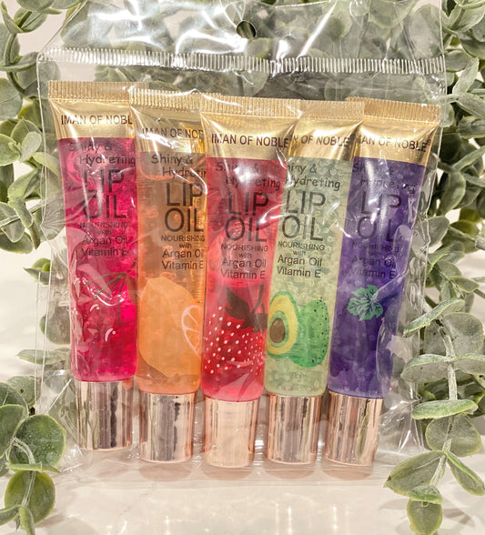 5pcs Fruit Lip Gloss