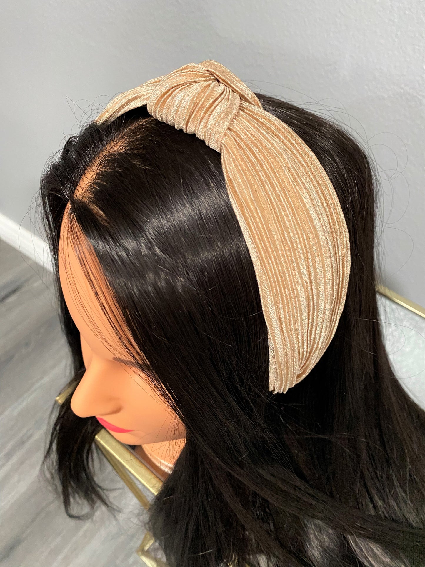 Beige Bun - Headband