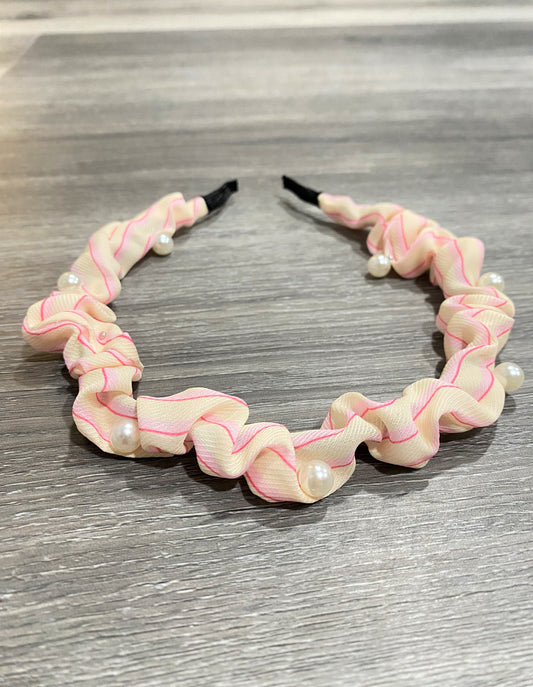 Yellow/Pink Pearl - Headband